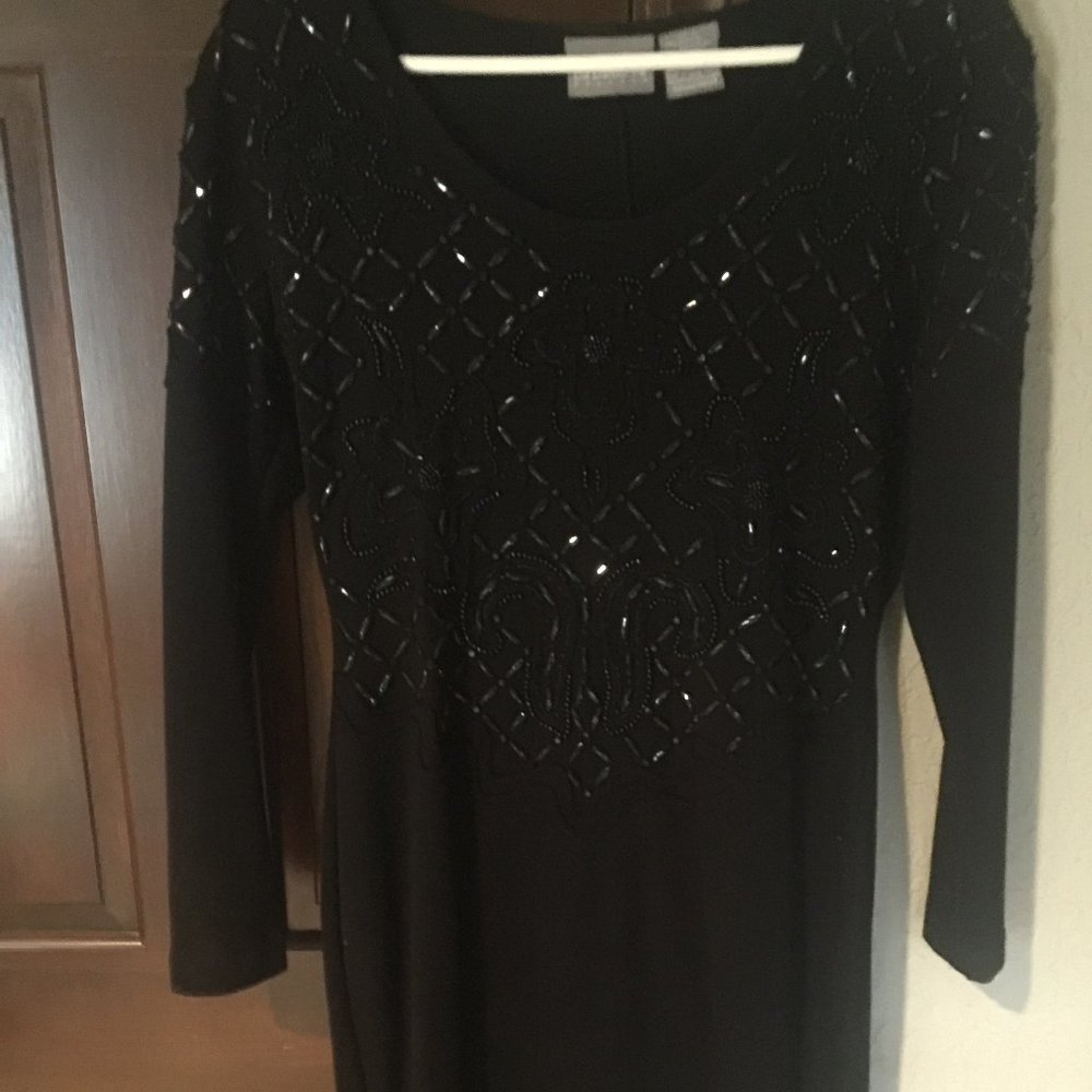 Liz Claiborn Black Ritzy Dress
